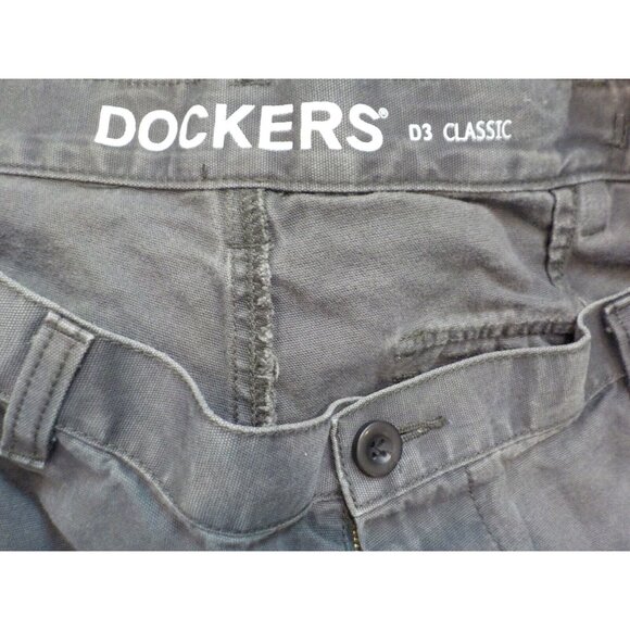 Docker's D3 Classic Stretch Expand-A-Waist Men's Dark Gray Jeans Size 38 x 29 - Picture 4 of 5